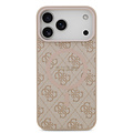 Guess Guess iPhone 17 Pro Max Back cover coque - Magsafe PU Leather - 4G Classic Logo - Rose