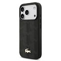 Lacoste Lacoste iPhone 17 Pro/iPhone 18 Pro Handyhülle MagSafe Monogramm-Print mit goldfarbenem Logo - Schwarz