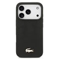 Lacoste Lacoste iPhone 17 Pro/iPhone 18 Pro Handyhülle MagSafe Monogramm-Print mit goldfarbenem Logo - Schwarz