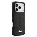 Lacoste Lacoste iPhone 17 Pro/iPhone 18 Pro Handyhülle MagSafe Monogramm-Print mit goldfarbenem Logo - Schwarz