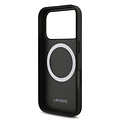 Lacoste Lacoste iPhone 17 Pro/iPhone 18 Pro Back Cover MagSafe Monogram Print with Gold Logo - Black
