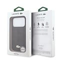 Lacoste Lacoste iPhone 17 Pro/iPhone 18 Pro Handyhülle MagSafe Monogramm-Print mit goldfarbenem Logo - Schwarz