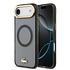 Lacoste iPhone 17 Air Back cover coque - MagSafe - Transparent Case With Frosted Finish - Gold Edge - Noir