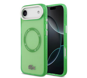 Lacoste Lacoste iPhone 17 Air Back cover case - MagSafe - Transparent Case With Frosted Finish - Green Lacoste Lacoste iPhone 17 Air Back cover case - MagSafe - Transparent Case With Frosted Finish - Green