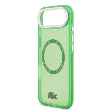 Lacoste Lacoste iPhone 17 Air Back cover case - MagSafe - Transparent Case With Frosted Finish - Green Lacoste Lacoste iPhone 17 Air Back cover case - MagSafe - Transparent Case With Frosted Finish - Green