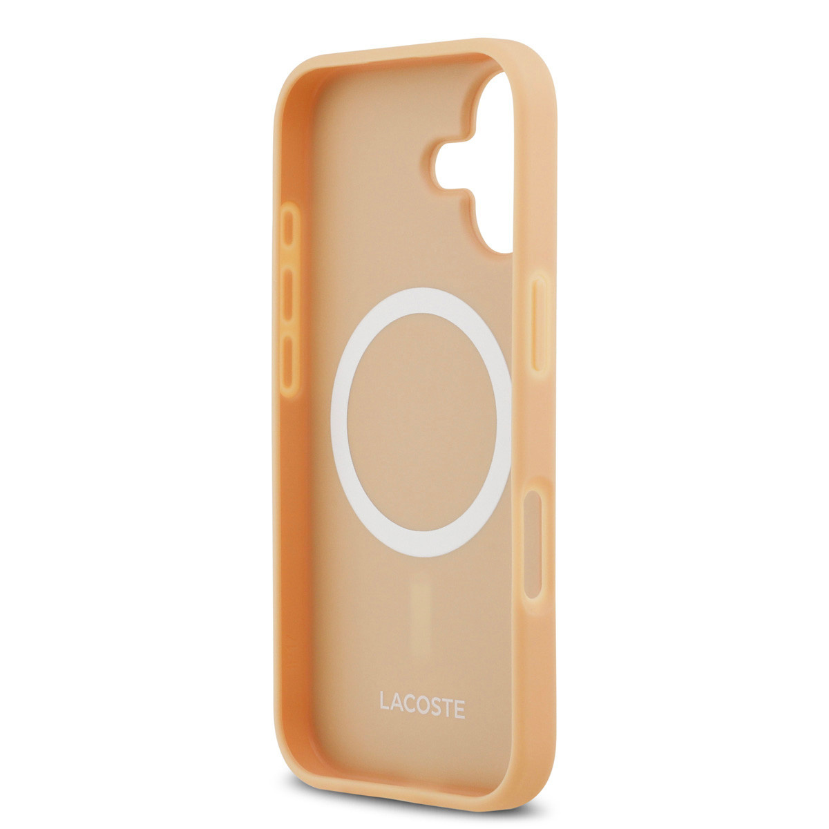 Lacoste Lacoste iPhone 17 Backcover hoesje - MagSafe - Monogramme Print With Gold Logo - Beige, foto 6 van 6