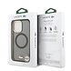 Lacoste Lacoste iPhone 17 Back-Cover hul - MagSafe - Transparent Case With Frosted Finish - Gold Edge - Schwarz