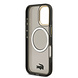 Lacoste Lacoste iPhone 17 Back cover coque - MagSafe - Transparent Case With Frosted Finish - Gold Edge - Noir Lacoste Lacoste iPhone 17 Back cover coque - MagSafe - Transparent Case With Frosted Finish - Gold Edge - Noir
