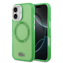 Lacoste iPhone 17 Back cover coque - MagSafe - Transparent Case With Frosted Finish - Vert