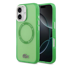 Lacoste Lacoste iPhone 17 Back cover coque - MagSafe - Transparent Case With Frosted Finish - Vert Lacoste Lacoste iPhone 17 Back cover coque - MagSafe - Transparent Case With Frosted Finish - Vert