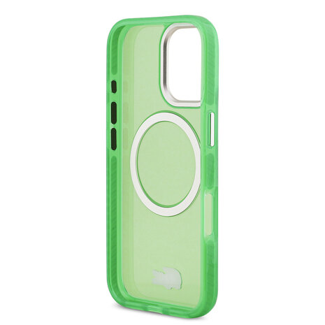 Lacoste Lacoste iPhone 17 Back cover coque - MagSafe - Transparent Case With Frosted Finish - Vert Lacoste Lacoste iPhone 17 Back cover coque - MagSafe - Transparent Case With Frosted Finish - Vert
