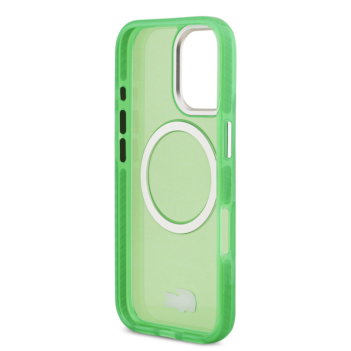 Lacoste Lacoste iPhone 17 Backcover hoesje - MagSafe - Transparent Case With Frosted Finish - Groen, foto 6 van 6