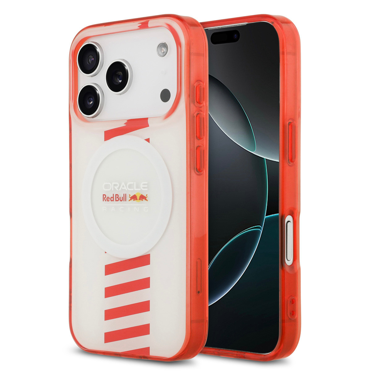 Red Bull Racing Red Bull Racing iPhone 17 Pro Backcover hoesje - Magsafe - Double Layer - Powerbar - Wit