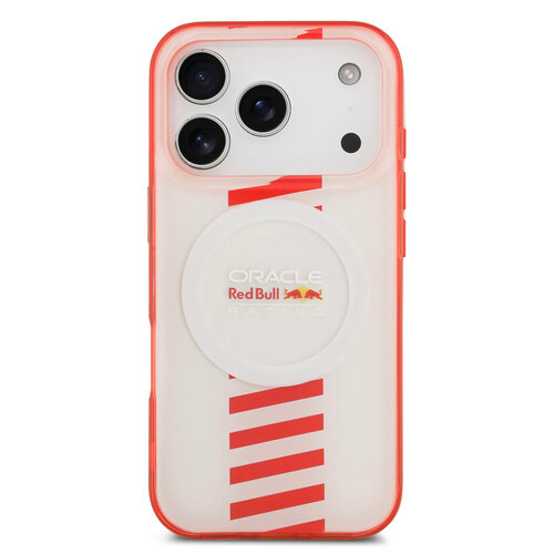 Red Bull Racing Red Bull Racing iPhone 17 Pro/iPhone 18 Pro Coque arrière MagSafe Double couche Powerbar - Blanc