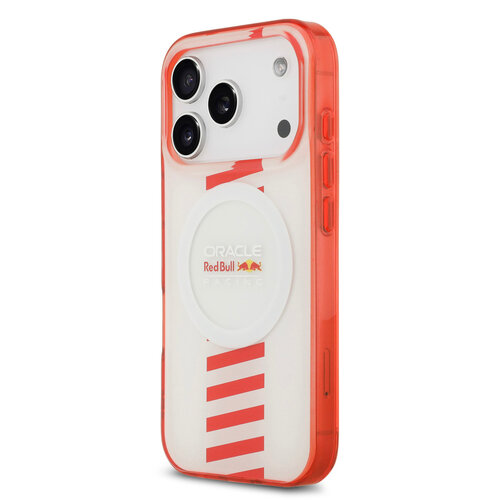 Red Bull Racing Red Bull Racing iPhone 17 Pro/iPhone 18 Pro Coque arrière MagSafe Double couche Powerbar - Blanc