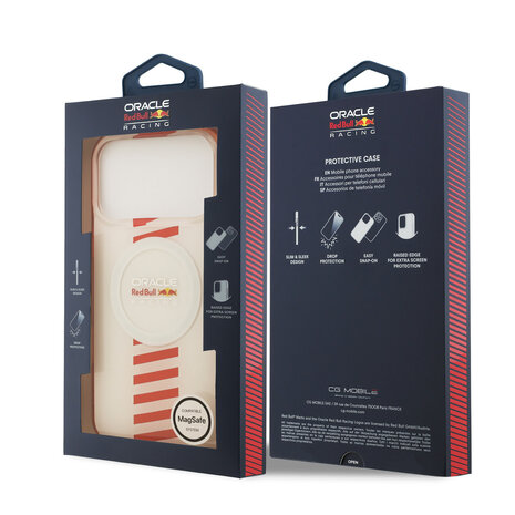 Red Bull Racing Red Bull Racing iPhone 17 Pro Max Back-Cover hul - Magsafe - Double Layer - Powerbar - Weiß
