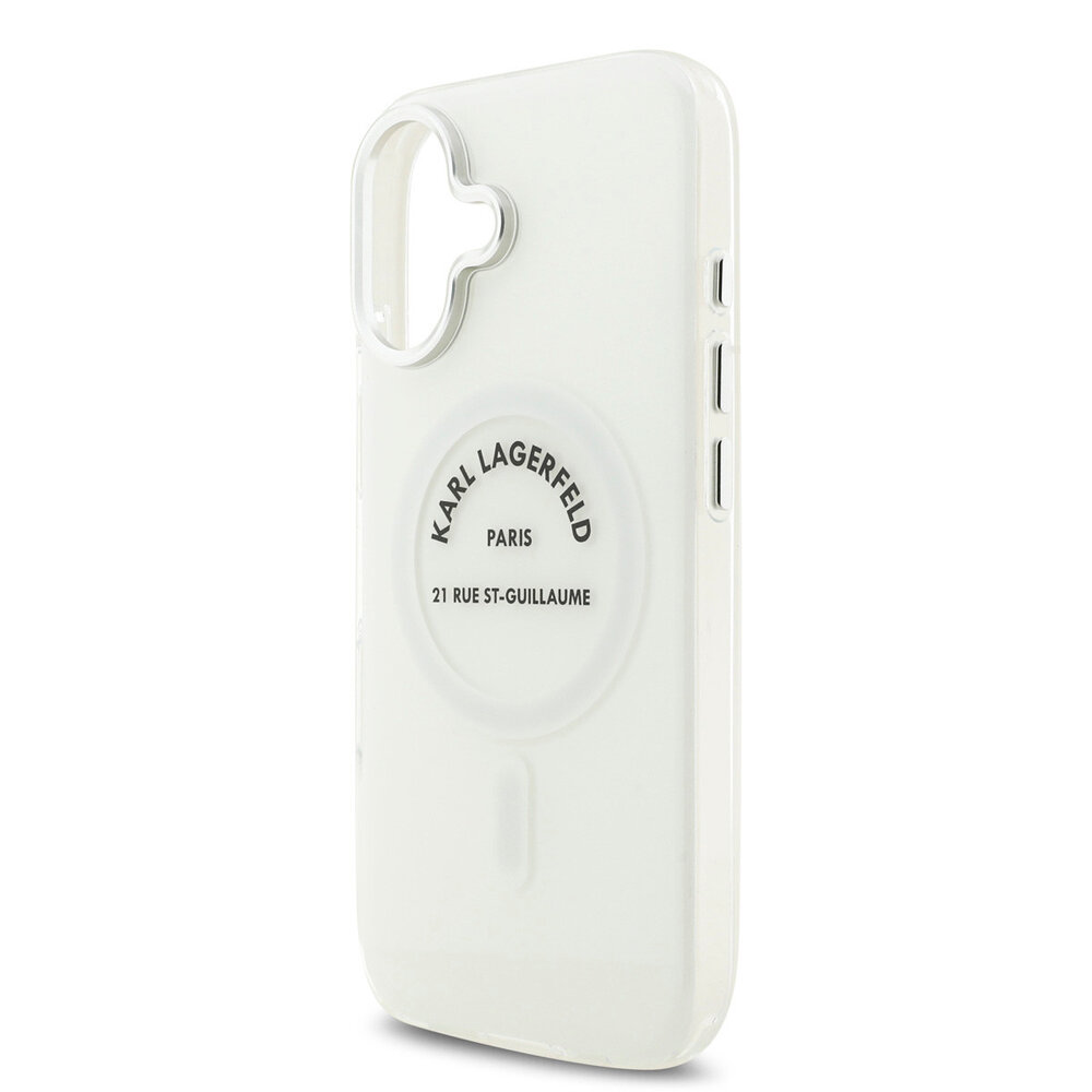 Karl Lagerfeld Karl Lagerfeld iPhone 17 Backcover hoesje - Magsafe IML - RSG Logo - Transparant