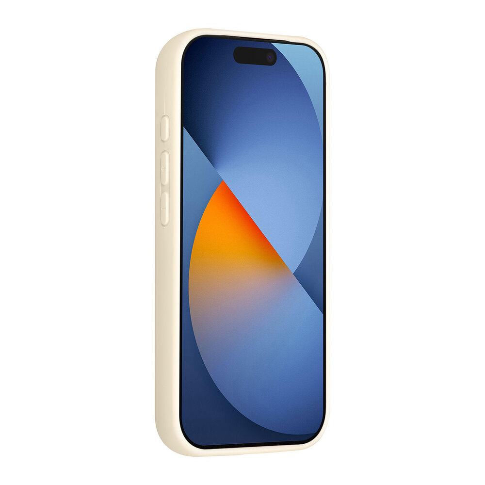 TUNIQ TUNIQ iPhone 15 Pro Back cover coque - Magsafe With Ring Stand - Hanger - Antique White