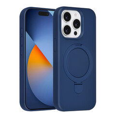 TUNIQ iPhone 15 Pro Backcover hoesje - Magsafe With Ring Stand - Hanger - Navy Blue