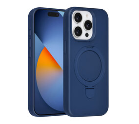 TUNIQ TUNIQ iPhone 15 Pro Backcover hoesje - Magsafe With Ring Stand - Hanger - Navy Blue