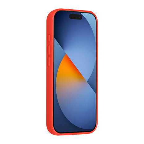 TUNIQ TUNIQ iPhone 15 Pro Back cover coque - Magsafe With Ring Stand - Hanger - Classic Red