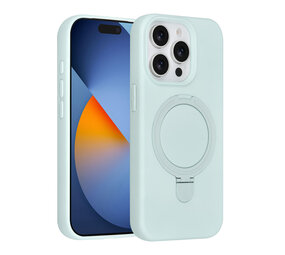 TUNIQ TUNIQ iPhone 15 Pro Back cover coque - Magsafe With Ring Stand - Hanger - Mint Green