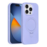 TUNIQ TUNIQ iPhone 15 Pro Backcover hoesje - Magsafe With Ring Stand - Hanger - Lila
