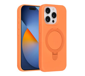 TUNIQ TUNIQ iPhone 15 Pro Back cover case - Magsafe With Ring Stand - Hanger - Tangerine Orange TUNIQ TUNIQ iPhone 15 Pro Back cover case - Magsafe With Ring Stand - Hanger - Tangerine Orange