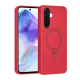 TUNIQ TUNIQ Galaxy A56 Back cover case - Magsafe With Ring Stand - Hanger - Cherry Red