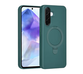 TUNIQ TUNIQ Galaxy A56 Back-Cover hul - Magsafe With Ring Stand - Hanger - Dunkelgrün