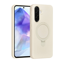 TUNIQ Galaxy A56 Backcover hoesje - Magsafe With Ring Stand - Hanger - Antique White