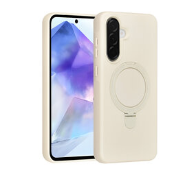 TUNIQ TUNIQ Galaxy A56 Backcover hoesje - Magsafe With Ring Stand - Hanger - Antique White TUNIQ TUNIQ Galaxy A56 Backcover hoesje - Magsafe With Ring Stand - Hanger - Antique White