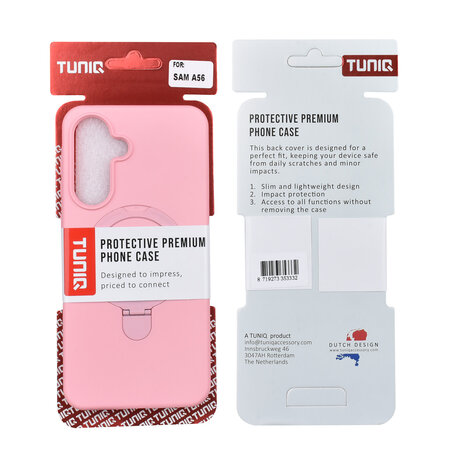 TUNIQ TUNIQ Galaxy A56 Back cover coque - Magsafe With Ring Stand - Hanger - Sakura Pink