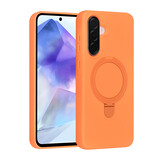 TUNIQ TUNIQ Galaxy A56 Backcover hoesje - Magsafe With Ring Stand - Hanger - Tangerine Orange TUNIQ TUNIQ Galaxy A56 Backcover hoesje - Magsafe With Ring Stand - Hanger - Tangerine Orange