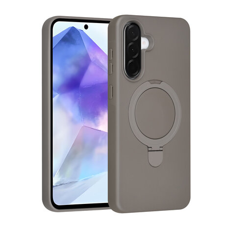 TUNIQ TUNIQ Galaxy A56 Back-Cover hul - Magsafe With Ring Stand - Hanger - Titanium Grey