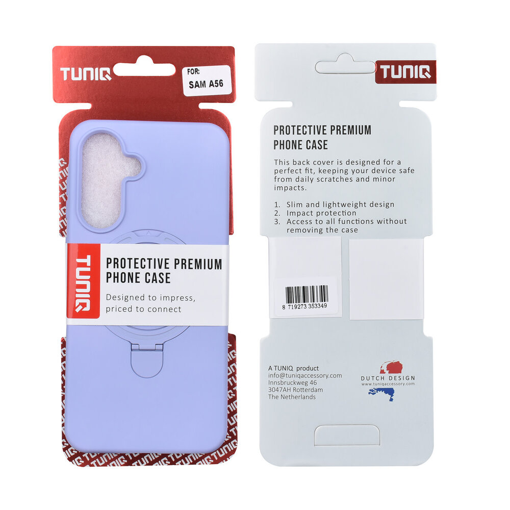 TUNIQ TUNIQ Galaxy A56 Back cover coque - Magsafe With Ring Stand - Hanger - Lilas