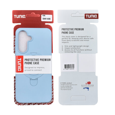 TUNIQ TUNIQ Galaxy A56 Back-Cover hul - Magsafe With Ring Stand - Hanger - Baby Blue