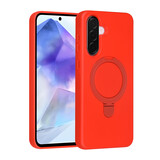 TUNIQ TUNIQ Galaxy A56 Back cover case - Magsafe With Ring Stand - Hanger - Classic Red