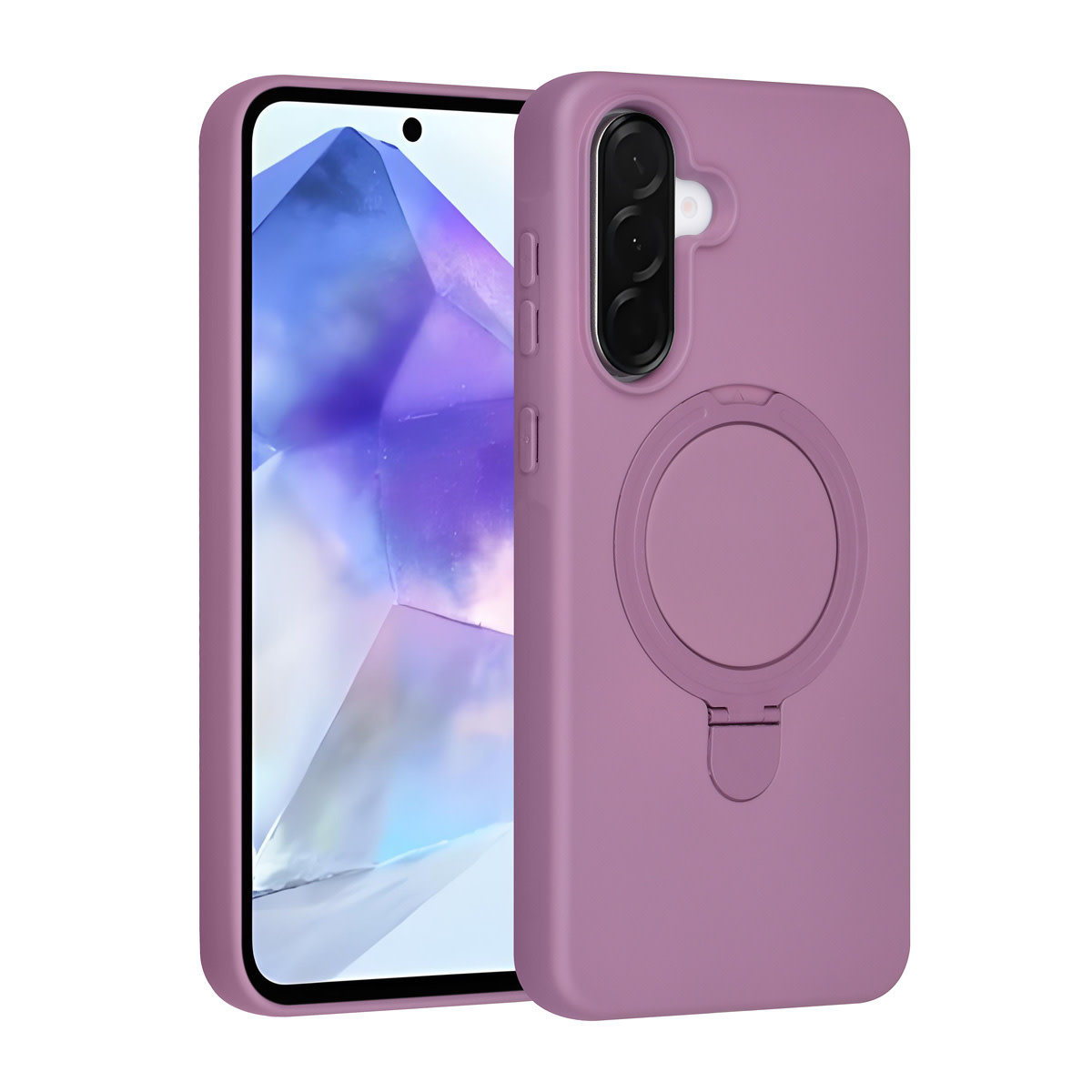 TUNIQ TUNIQ Galaxy A56 Backcover hoesje - Magsafe With Ring Stand - Hanger - Sunset Purple