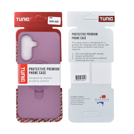 TUNIQ TUNIQ Galaxy A56 Back cover coque - Magsafe With Ring Stand - Hanger - Sunset Purple