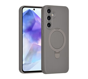 TUNIQ TUNIQ Galaxy A55 Back cover case - Magsafe With Ring Stand - Hanger - Titanium Grey