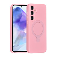 TUNIQ Galaxy A55 Backcover hoesje - Magsafe With Ring Stand - Hanger - Sakura Pink