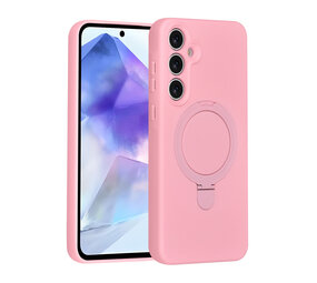 TUNIQ TUNIQ Galaxy A55 Backcover hoesje - Magsafe With Ring Stand - Hanger - Sakura Pink TUNIQ TUNIQ Galaxy A55 Backcover hoesje - Magsafe With Ring Stand - Hanger - Sakura Pink