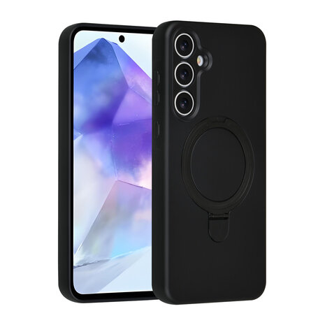 TUNIQ TUNIQ Galaxy A55 Back cover case - Magsafe With Ring Stand - Hanger - Black
