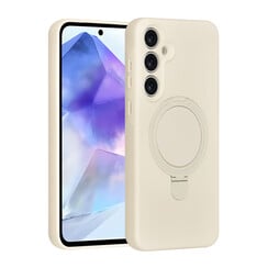 TUNIQ Galaxy A55 Backcover hoesje - Magsafe With Ring Stand - Hanger - Antique White