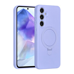 TUNIQ Galaxy A55 Backcover hoesje - Magsafe With Ring Stand - Hanger - Lila