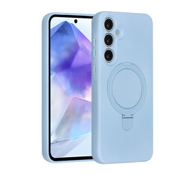 TUNIQ TUNIQ Galaxy A55 Backcover hoesje - Magsafe With Ring Stand - Hanger - Baby Blue TUNIQ TUNIQ Galaxy A55 Backcover hoesje - Magsafe With Ring Stand - Hanger - Baby Blue