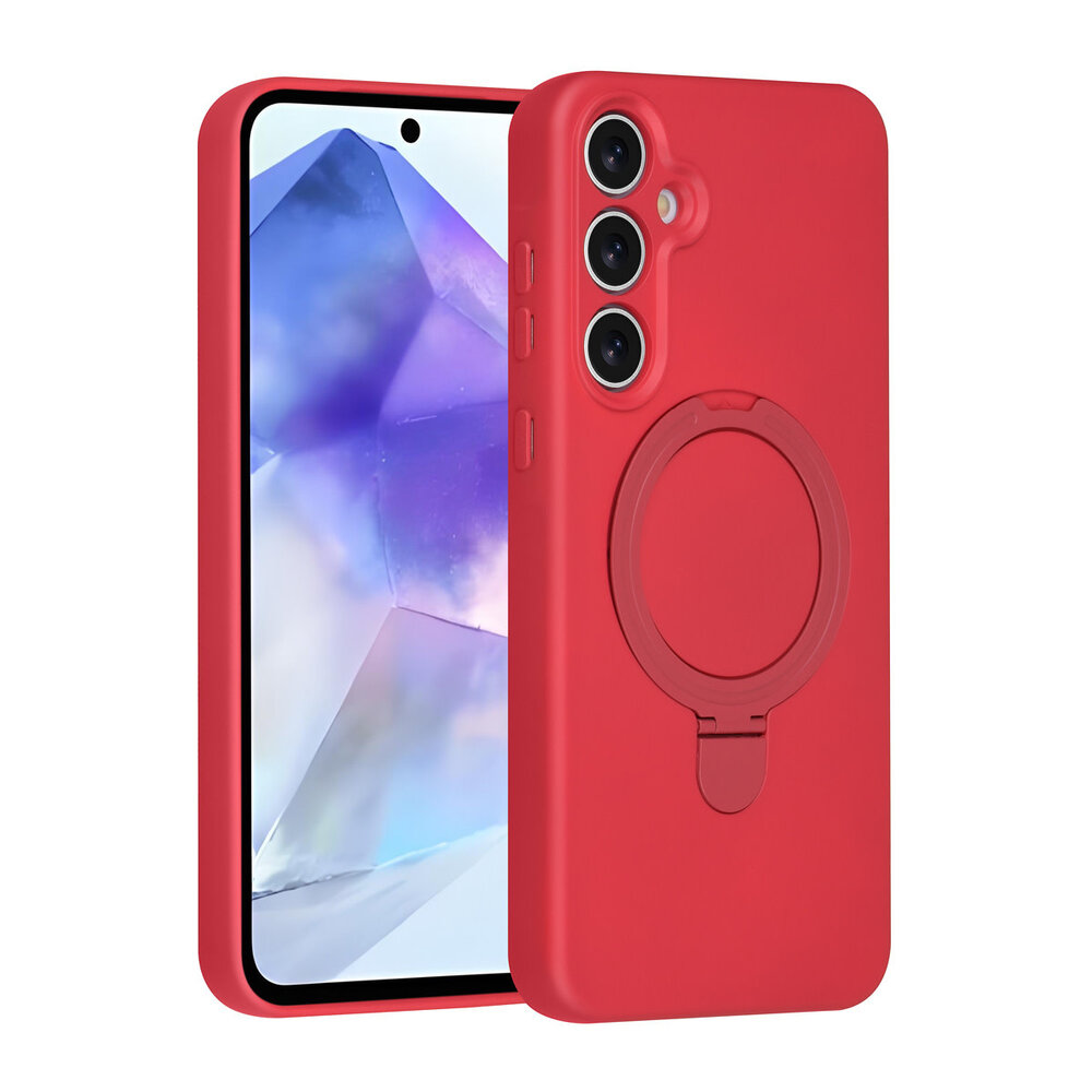 TUNIQ TUNIQ Galaxy A55 Back cover coque - Magsafe With Ring Stand - Hanger - Cherry Red