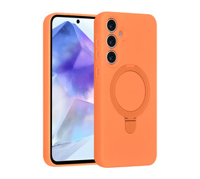 TUNIQ TUNIQ Galaxy A55 Back-Cover hul - Magsafe With Ring Stand - Hanger - Tangerine Orange