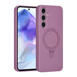 TUNIQ TUNIQ Galaxy A55 Back cover case - Magsafe With Ring Stand - Hanger - Sunset Purple